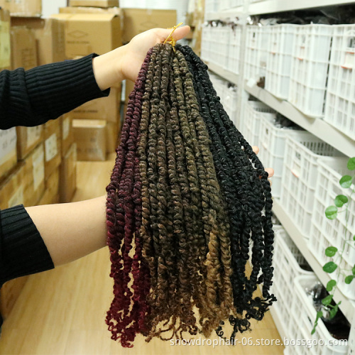 Julianna Hair 27 1B Jamaican Pre- Twisted  Wholesale Pre Twisted  Used For Braiding Crochet Passion Twist Hair 18
